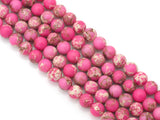 Pink Imperial Jasper Round Smooth Beads, 8mm/10mm/12mm, Sku#U1477