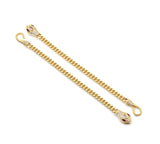 CZ Snake Clasp Chain Bracelet, Sku#JL166