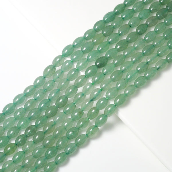 Genuine Green Aventurine Drum Shape Smooth Beads, Sku#U1735