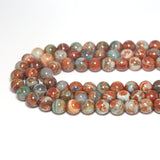 Blue Orange Agate Rund Smooth Beads, Sku#U1753