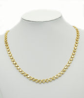 18K Gold Round Ball Diamond Link Chain by Yard, sku#E550