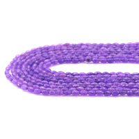 Purple Jade Faceted Rice Shape Beads, Sku#U1769