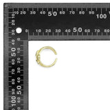 Clear Teardrop CZ Gold Multiline Ring, Sku#LX428