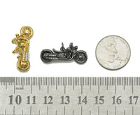 CZ Motorcycle Charm, Sku#Y673