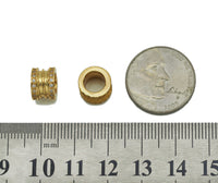 CZ Large Hole Tube Spacer Beads, Sku#Y676