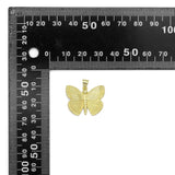 Gold Silver CZ Butterfly Shape Charm, Sku#Z1471
