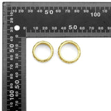 Gold Clear CZ Fixed Size Thick Band Ring, Sku#LX280