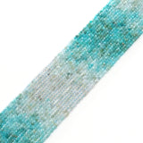 Genuine Amazonite Round Faceted Beads, 2mm, Sku#U1505