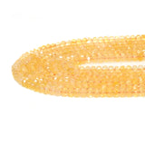 Genuine Citrine Rondelle Faceted Beads, 4x6mm, Sku#U1510