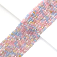 Genuine Morganite Rondelle Faceted Beads, 4x6mm, Sku#U1511