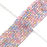 Genuine Morganite Rondelle Faceted Beads, 4x6mm, Sku#U1511