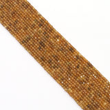 Genuine Yellow Tourmaline Faceted Cube Beads, 2.5mm, Sku#U1524