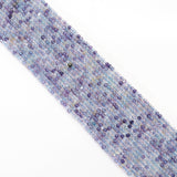 Genuine Fluorite Faceted Cube Beads, 2.5mm, Sku#U1542