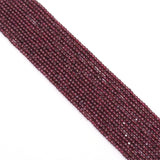 Genuine Garnet Faceted Cube Beads, 2.5mm, Sku#U1551