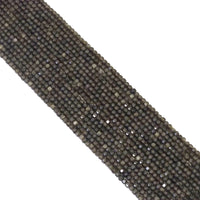 Genuine Golden Obsidian Faceted Cube Beads, 2.5mm, Sku#U1554
