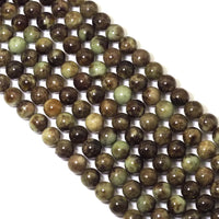 Genuine Green Garnet Round Smooth Beads, 6mm/8mm/10mm, Sku#U1575