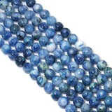Genuine Blue Chrysocolla Round Smooth Beads, 6mm/8mm/10mm, Sku#U1580