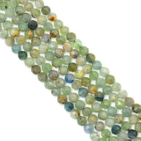 Genuine Green Kyanite Round Faceted Beads, 3mm/4mm/5mm, Sku#U1607