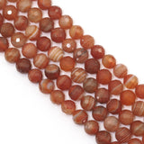 Genuine Red Botswana Agate, 6mm/8mm/10mm Round Faceted Beads, Sku#U1617