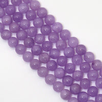 Genuine Lavender Jade, 6mm/8mm/10mm Round Smooth Beads, Sku#U1618