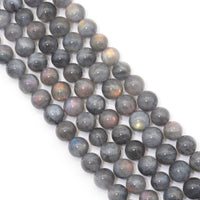 Genuine Purple Labradorite, 6mm/8mm/10mm Round Smooth Beads, Sku#U1622