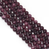 Ruby Jade Round Micro Cut beads, 6mm/8mm/10mm, Sku#U1647