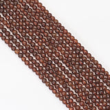 4mm Genuine Brown Garnet Round Smooth Beads, Sku#U1656