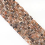4x6mm Mixed Moonstone Faceted Rondelle Beads, Sku#U1660