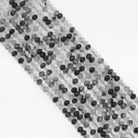Genuine Rutilated Quartz Faceted Rondelle Beads, SkU#U1663