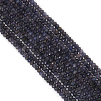 Genuine Iolite Faceted Rondelle Beads, Sku#U1668