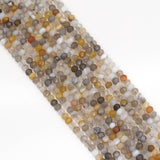 Genuine Botswana Agate Faceted Rondelle Beads, Sku#U1671