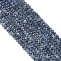 Genuine Blue Coral Faceted Rondelle Beads, Sku#U1673