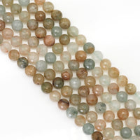 Genuine Mixed Quartz Round Faceted Beads, Sku#U1729