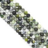 Genuine Green Opal Round Smooth Beads, Sku#U1732