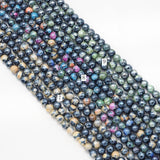 New!!! Mystic Fire Agate Round Faceted Beads, Sku#U1761
