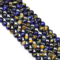 Exclusive!!! Top Quality Yellow Blue Tiger Eye, 6mm/8mm/10mm/12mm, Sku#UA309