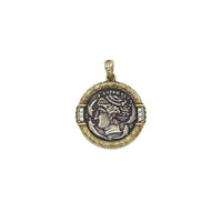 Double-Sided Antique Ancient Greek Coin Charm, Sku#Y886