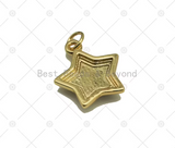 Colorful Enamel Five Point Star Shape Pendant,18K Gold Filled Star Charm, Necklace Bracelet Charm Pendant, Sku#JD26