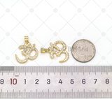 CZ Micro Pave 30 Number Shape Pendant, 18K Gold Filled Number Charm, Necklace Bracelet Charm,Sku#LK554