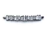 Clear CZ Micro Pave Bar Connector, Pave Connector beads, 6x38mm, sku#E166 Bestbeads&Beyond