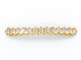CZ Micro Pave Connector for Bracelet/Necklace,Silver/Gold/Rose Gold/Gunmental Spacer Connector/Link Connector, 6x54mm,sku#M195