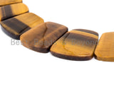 High Quality Natural Yellow Tiger Eye Graduated 17-35mm Trapezoid Beads Strand, Natural Gemstone Beads, 1 strand