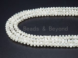 3x6mm High Quality White Mother of Pearl, Mop Shell, White Shell, Dog bone Smooth Gemstone Beads, 15inch strand, sku#T23