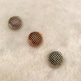 CZ Micro Pave Flat Oval Spacer Beads with Clear/Black CZ for Bracelet/Necklace, Sku#G15