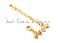 Double loops lobster Clasp for bracelet Necklace, 29x10mm, SKU#H101