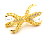 CZ Micro Pave Eagle Claw Connector Beads, Game Of Thrones Jewelry, Bracelet Charm, Dragon claw, 10x21mm, sku#G161
