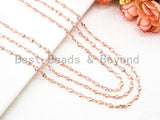 1 Foot/Yard-Clear CZ Pave Heart Shaped Beaded Chain-4mm Cubic Zirconia Beads-Silver Rose Gold Gunmetal-Bezel Rosary Chain, sku#E349
