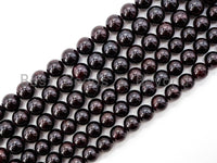 High Quality Natural Garnet,Round Smooth Garnet Gemstone Beads, 6mm/8mm/10mm, Red Beads, 15inch strand, SKU#U31