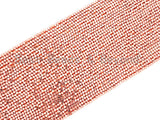 Natural Rose Gold Copper Color Hexagon Shape Beads, 2mm Tiny Rose Gold Sparkly Beads, 15.5" Full Strand, SKU#S27