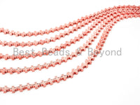 Rose Gold Natural Hematite Cross Beads, 8mm Natural Gemstone Beads, Bright Rose Gold Beads, Cross Beads,15.5" Full Strand, SKU#S46